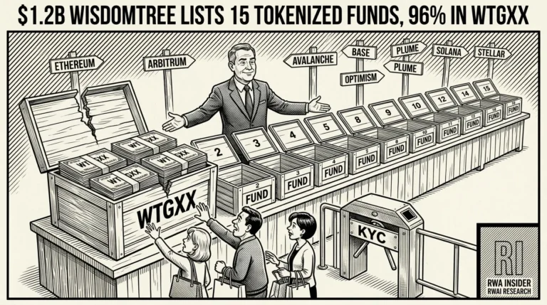WisdomTree lists 15 tokenized funds as assets cross $1.2B | RWA Insider