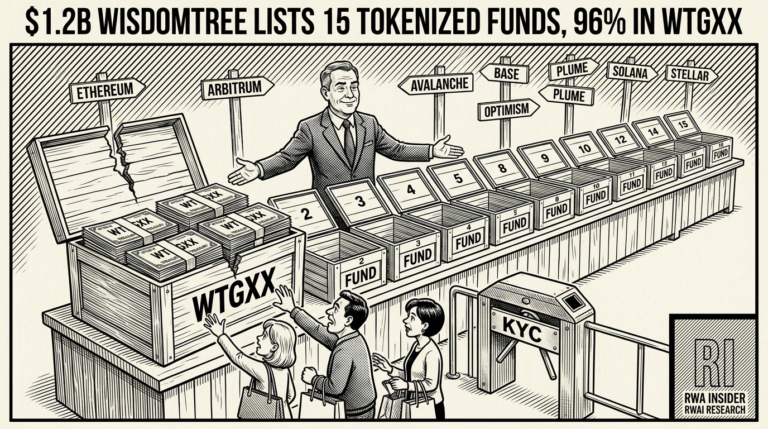 WisdomTree lists 15 tokenized funds as assets cross $1.2B | RWA Insider