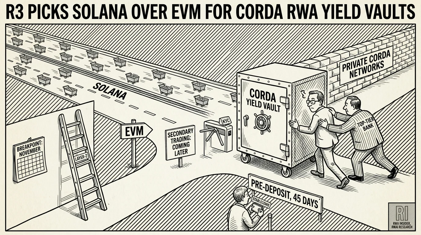 R3 brings Corda Protocol RWA yield vaults to Solana over EVM chains | RWA Insider