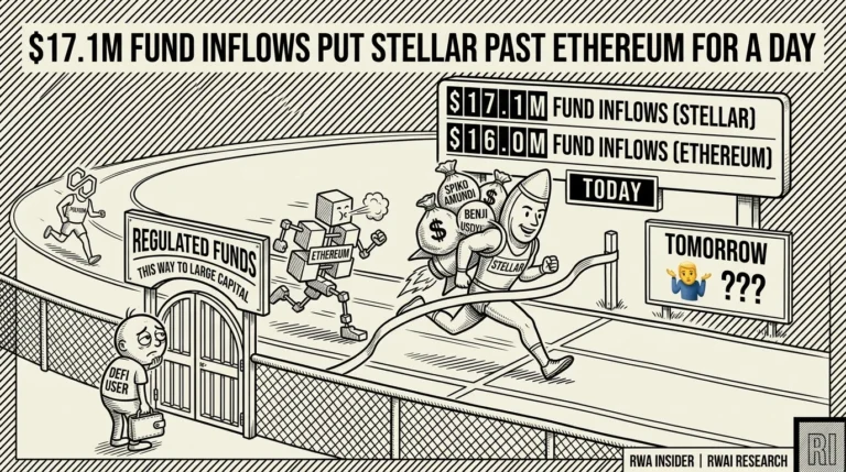 Stellar edges Ethereum in 24-hour tokenized fund inflows, $17.1M to $16.0M | RWA Insider