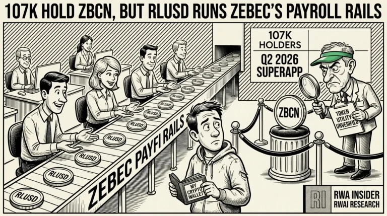 ZBCN token separated from Zebec RLUSD payroll rails | RWA Insider