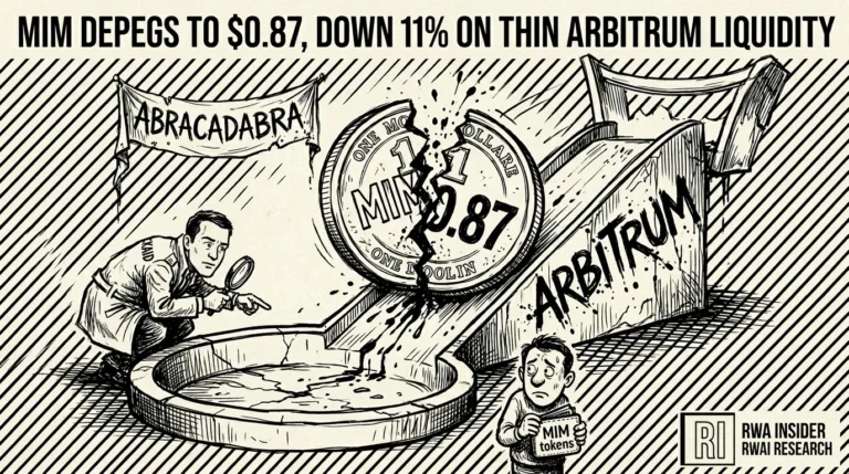 MIM stablecoin coin cracking apart at $0.87 on Arbitrum | RWA Insider