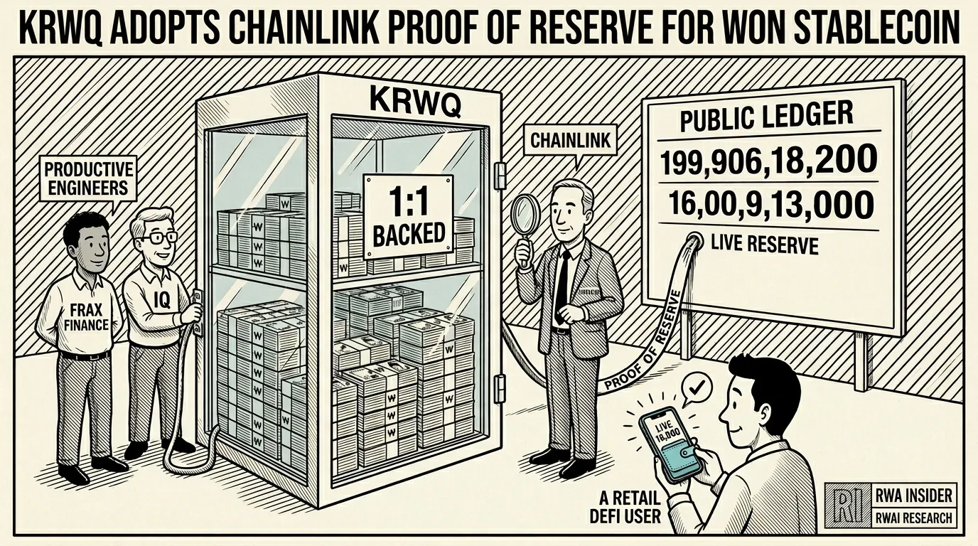 KRWQ adopts Chainlink Proof of Reserve for its Korean won stablecoin | RWA Insider