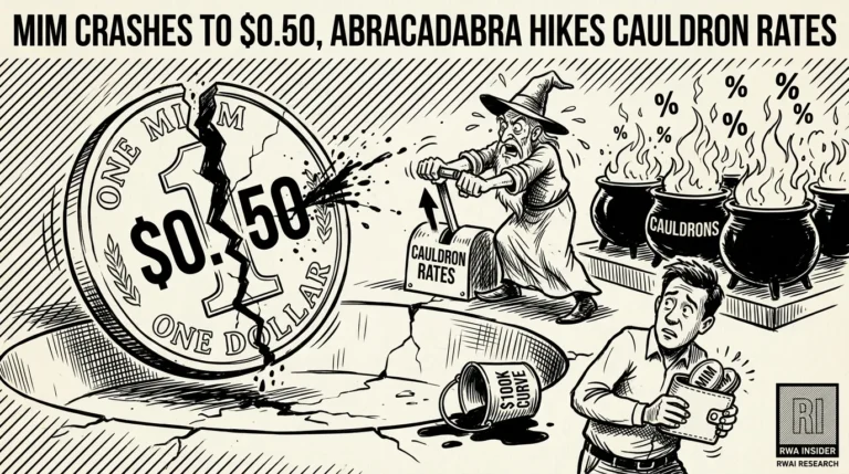 Abracadabra wizard cranks Cauldron rates as MIM coin cracks at $0.50 | RWA Insider