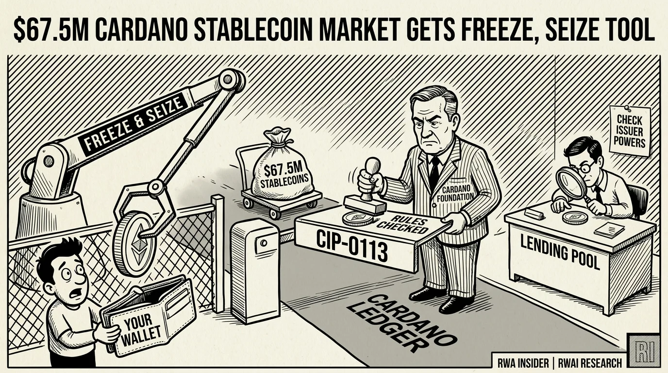 Cardano Foundation launches CIP-0113 freeze and seize rules for stablecoins | RWA Insider