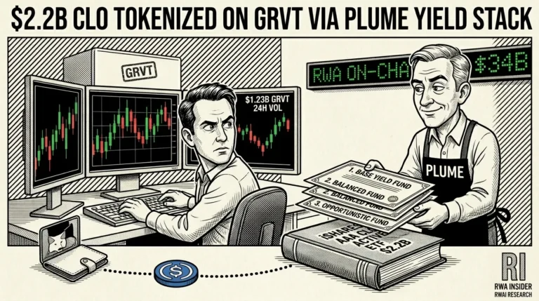 Grvt Plume tokenized AAA CLO yield stack $2.2B | RWA Insider