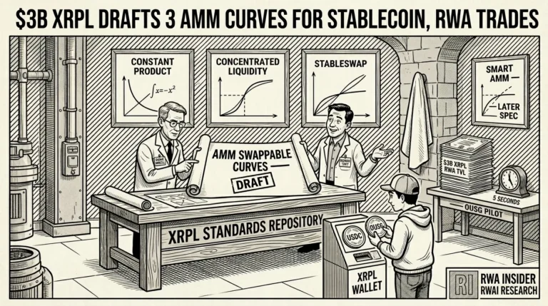 XRP Ledger developers Denis Angell and Roman Thpt draft AMM Swappable Curves adding StableSwap and concentrated liquidity for $3B in tokenized RWA | RWA Insider