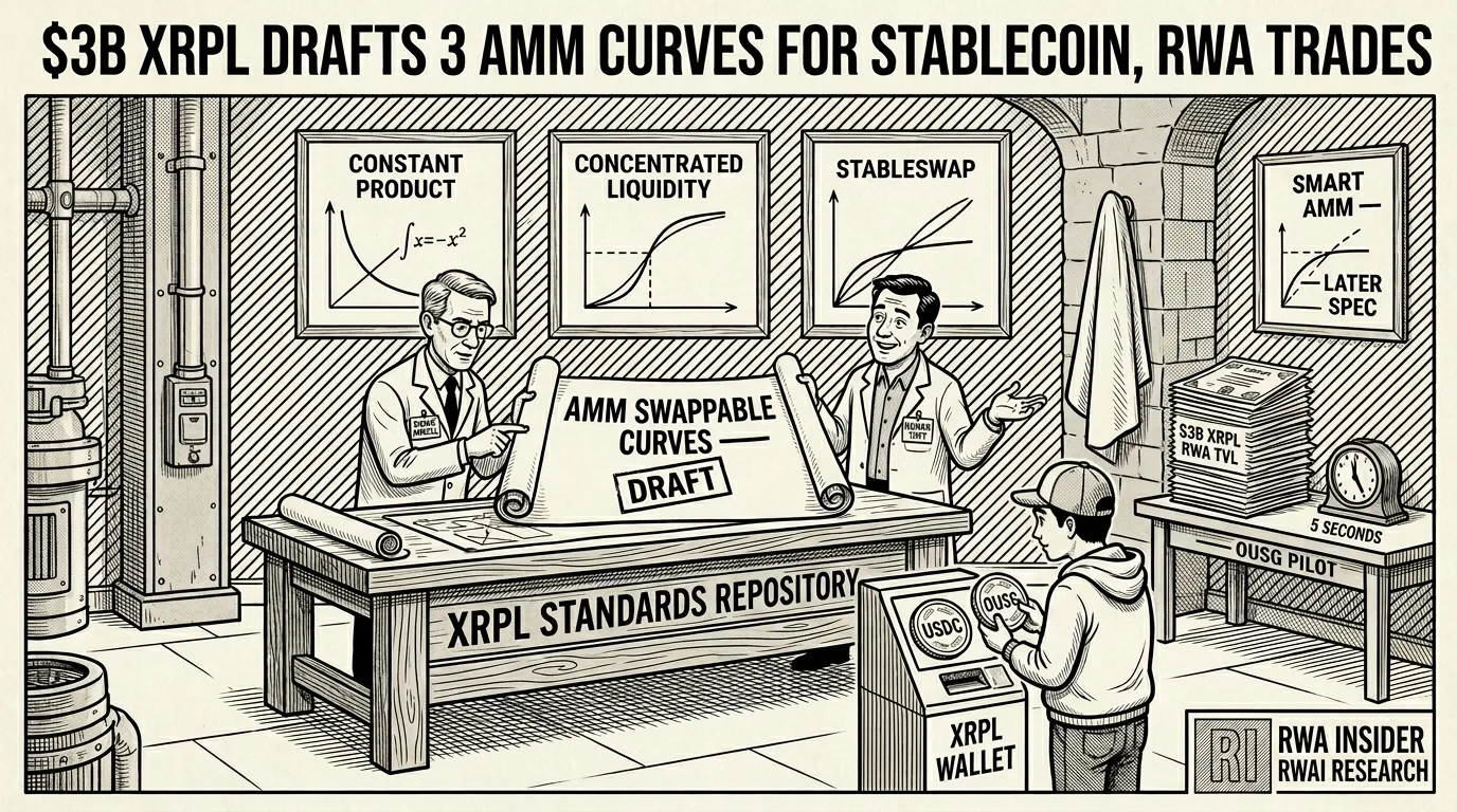 XRP Ledger developers Denis Angell and Roman Thpt draft AMM Swappable Curves adding StableSwap and concentrated liquidity for $3B in tokenized RWA | RWA Insider