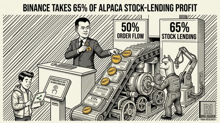 Binance takes 65% of Alpaca stock-lending profit on tokenized stocks | RWA Insider