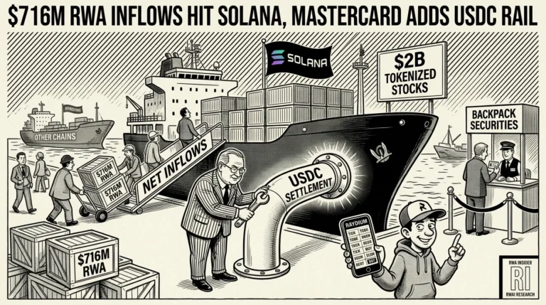Solana takes on $716M RWA inflows as Mastercard adds USDC rail | RWA Insider