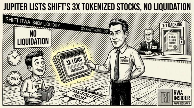 Jupiter lists Shift RWA leveraged tokenized stocks on Solana with no liquidation | RWA Insider