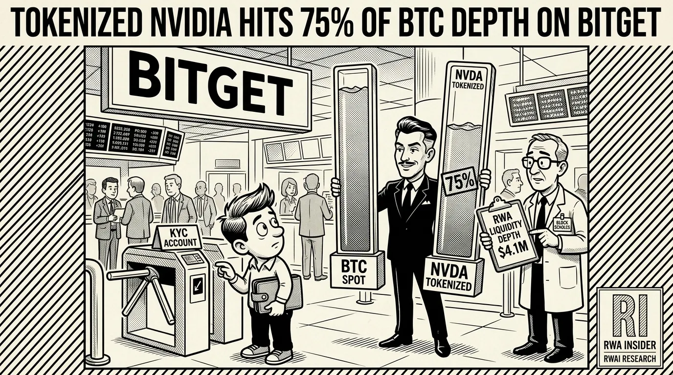 Bitget reports tokenized Nvidia liquidity reaching 75% of bitcoin depth | RWA Insider