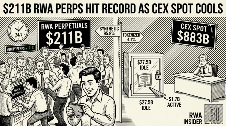 RWA perpetual volume hits a record $211 billion as exchange spot cools | RWA Insider
