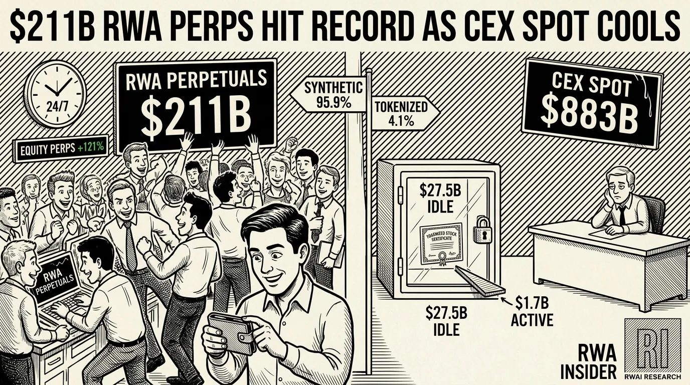RWA perpetual volume hits a record $211 billion as exchange spot cools | RWA Insider