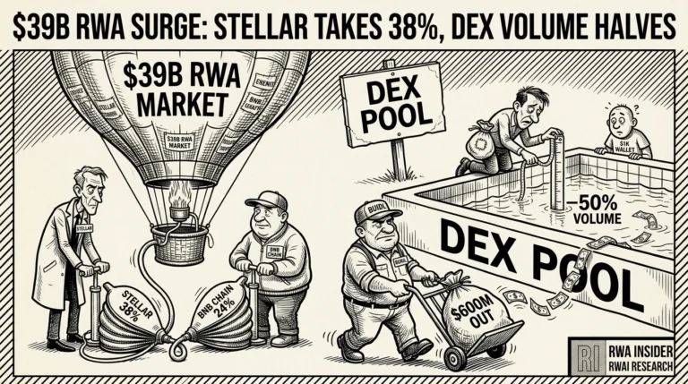 Stellar and BNB Chain inflate a $39B RWA balloon while a DEX pool below sits half empty | RWA Insider
