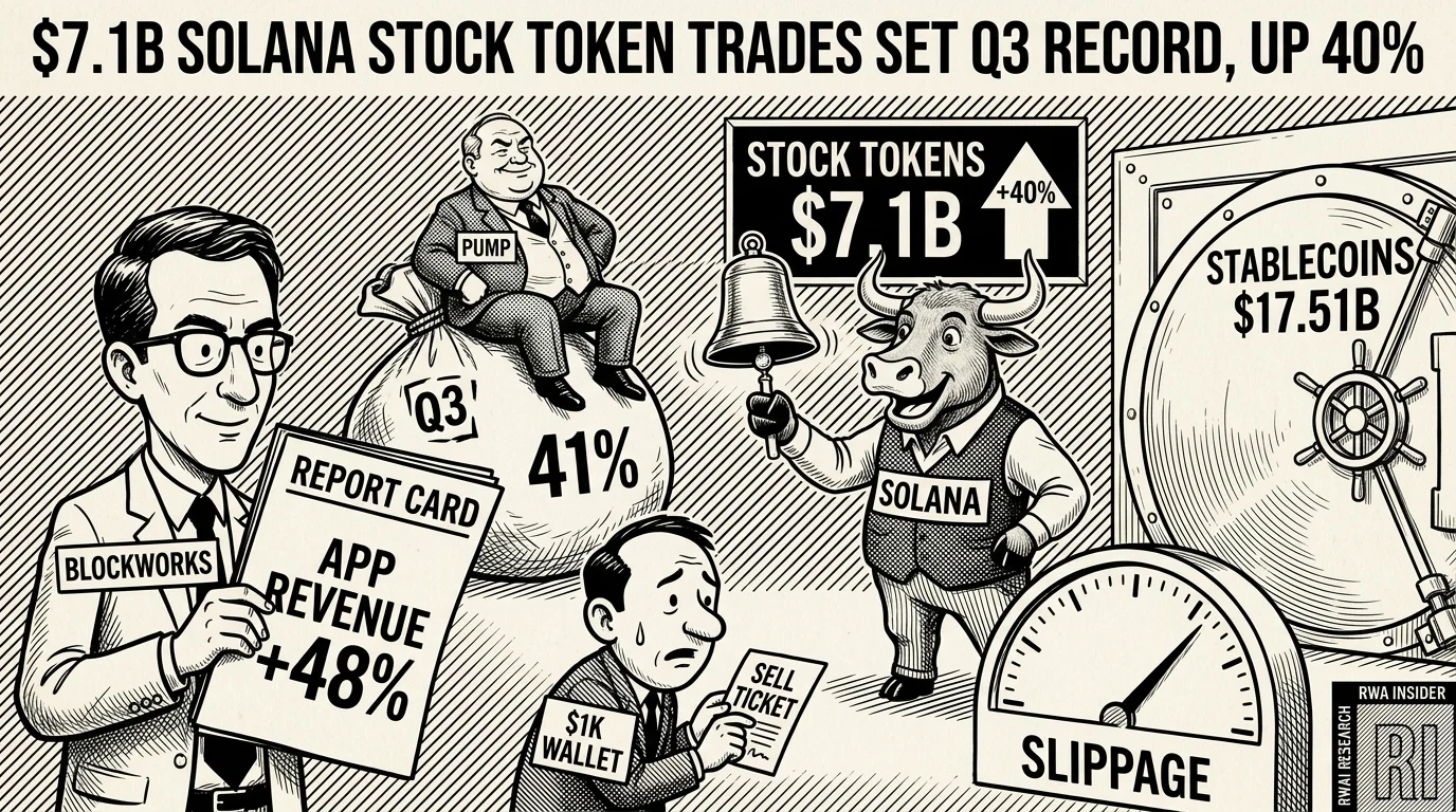Solana trader ringing a $7.1B stock token record bell as a $1K wallet checks slippage | RWA Insider