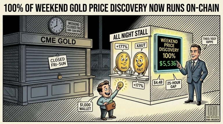 Tokenized gold PAXG and XAUT set weekend price discovery | RWA Insider