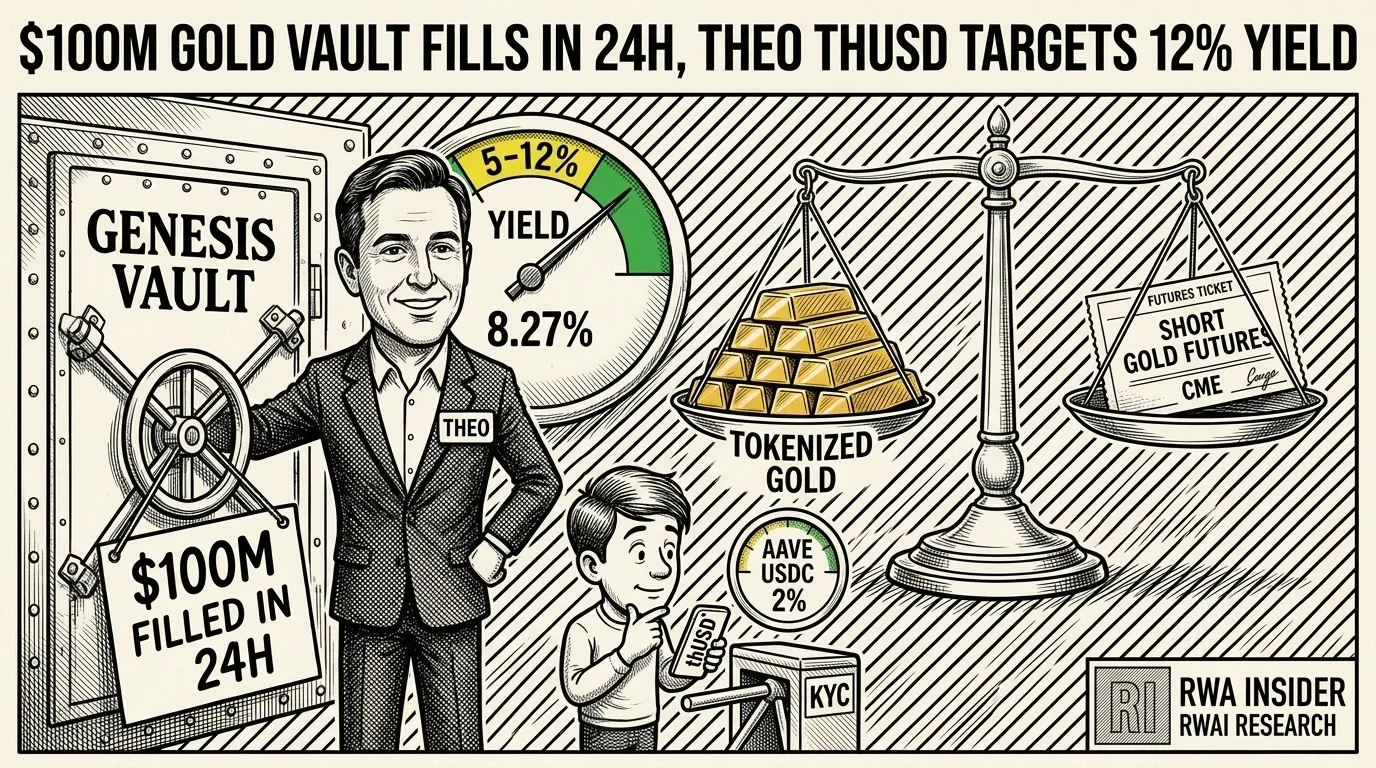 Theo launches thUSD gold-yield stablecoin Genesis Vault | RWA Insider
