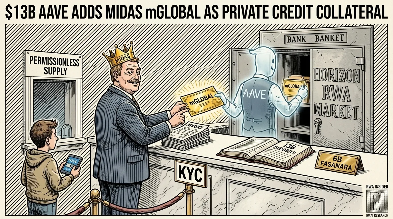 Midas mGLOBAL added as private credit collateral on Aave Horizon | RWA Insider