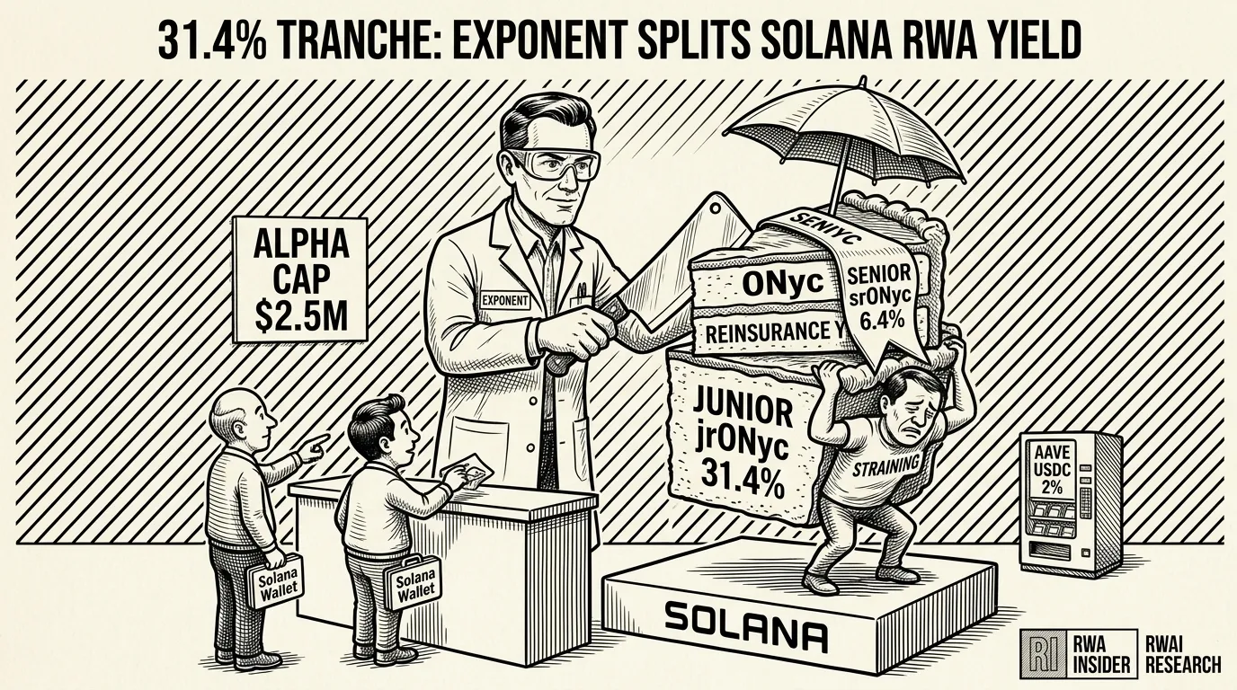 Exponent splits Solana ONyc reinsurance yield into senior and junior tranches | RWA Insider