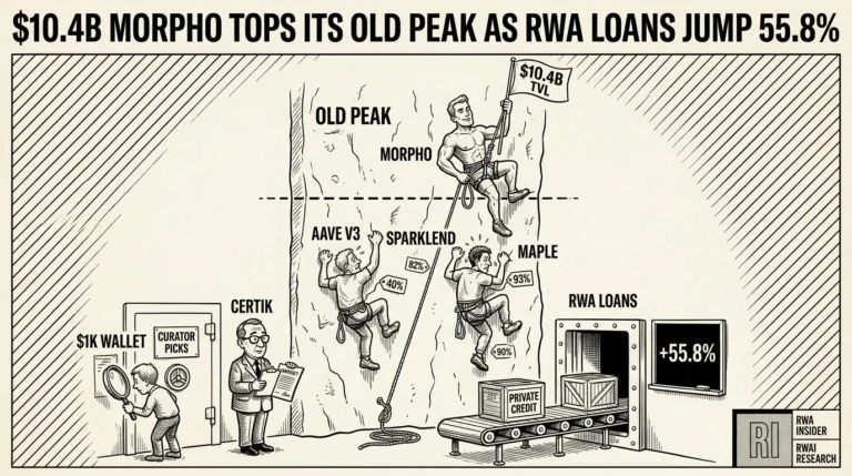 Morpho climber passes an old-peak line as lending rivals trail and private credit crates feed RWA loans | RWA Insider
